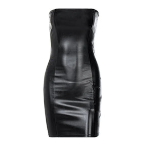 Vestido Mini de Couro