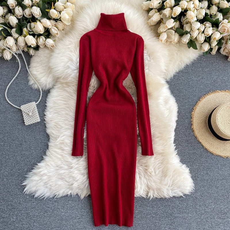Vestido Midi Camila Tricô