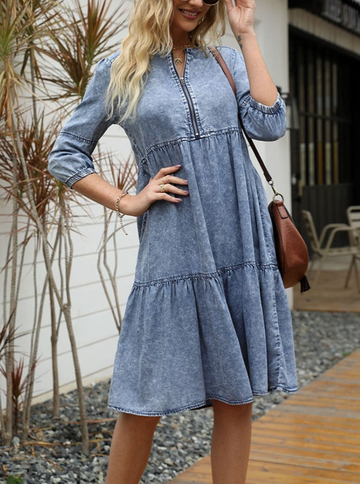 Vestido Midi Jeans