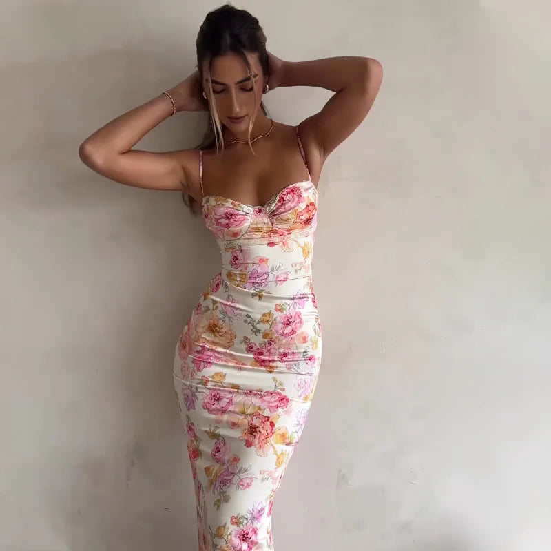 Vestido Longo Floral Clara
