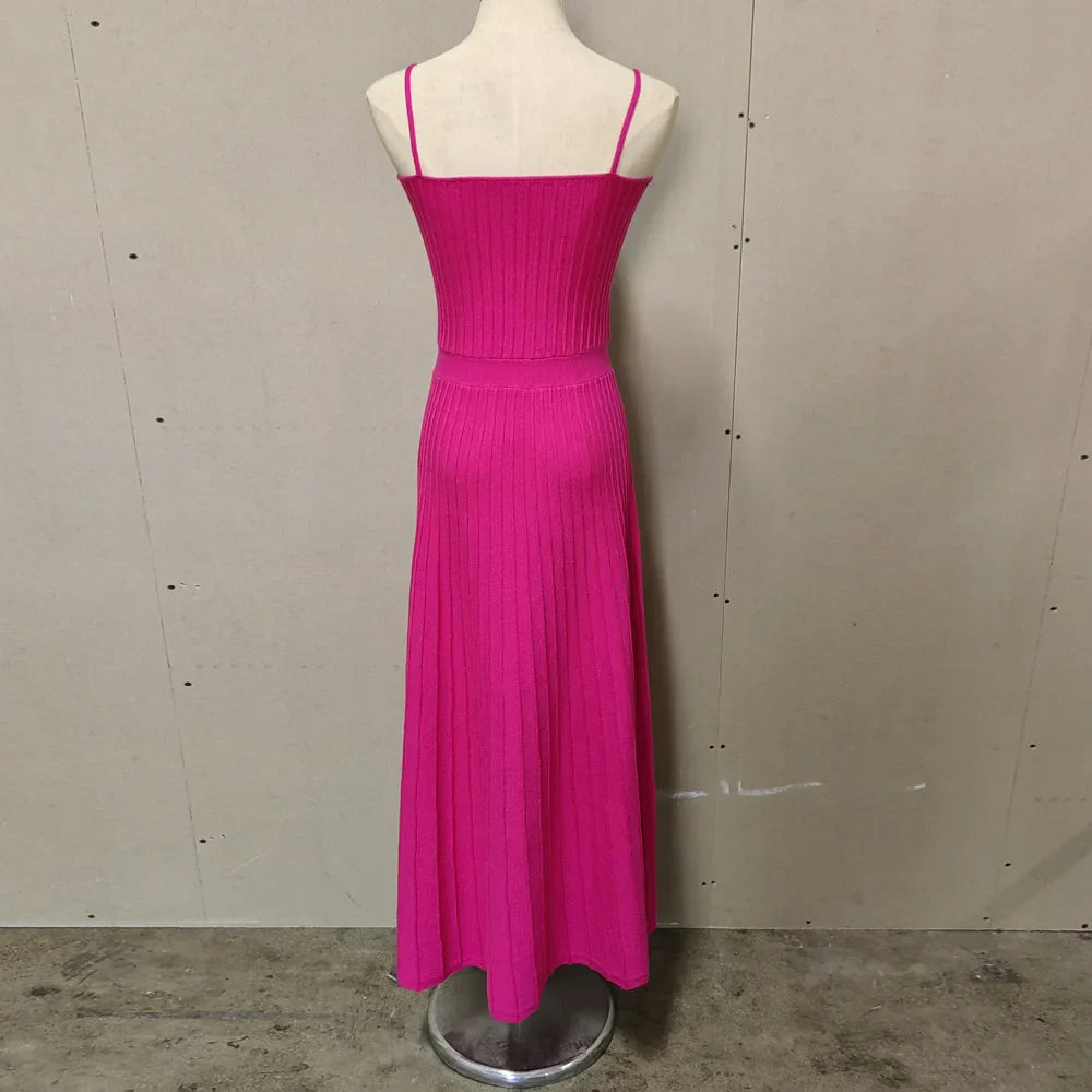 Vestido Longo Plissado Clara