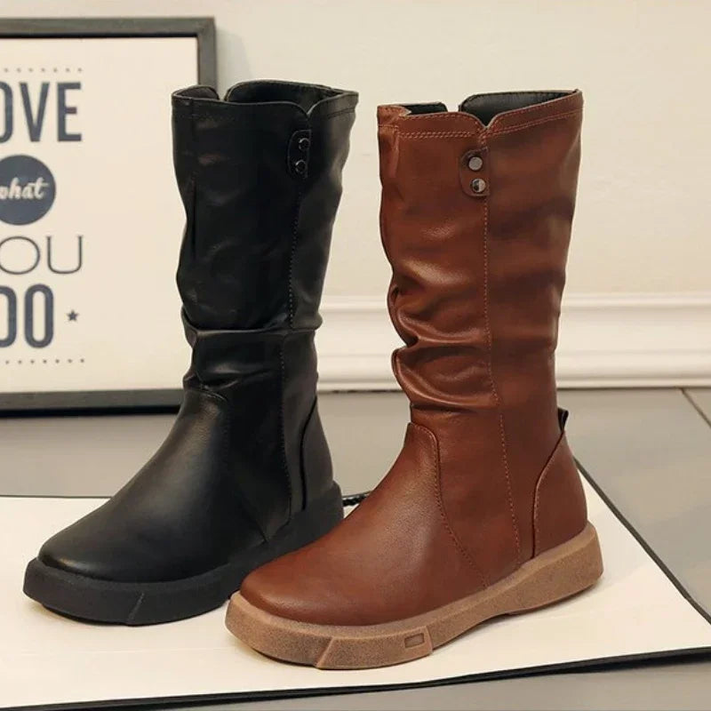 Bota Feminina de Couro Alice