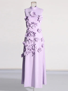 Vestido Longo Elegante com Flores