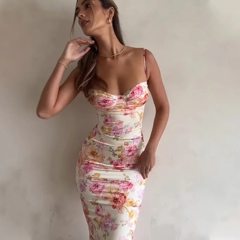 Vestido Longo Floral Clara