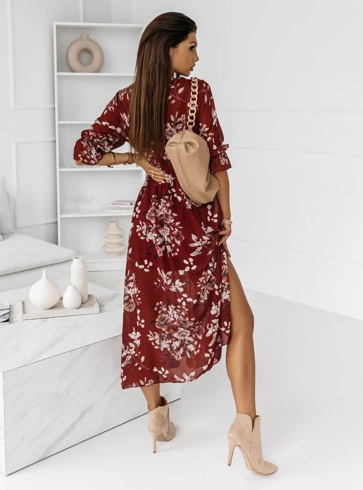 Vestido Longo Carmen Floral