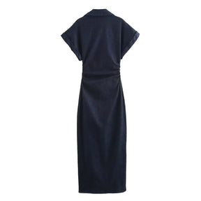 Vestido Longo Aurora Denim