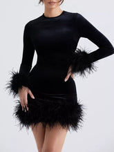 Vestido Curto Helena Veludo