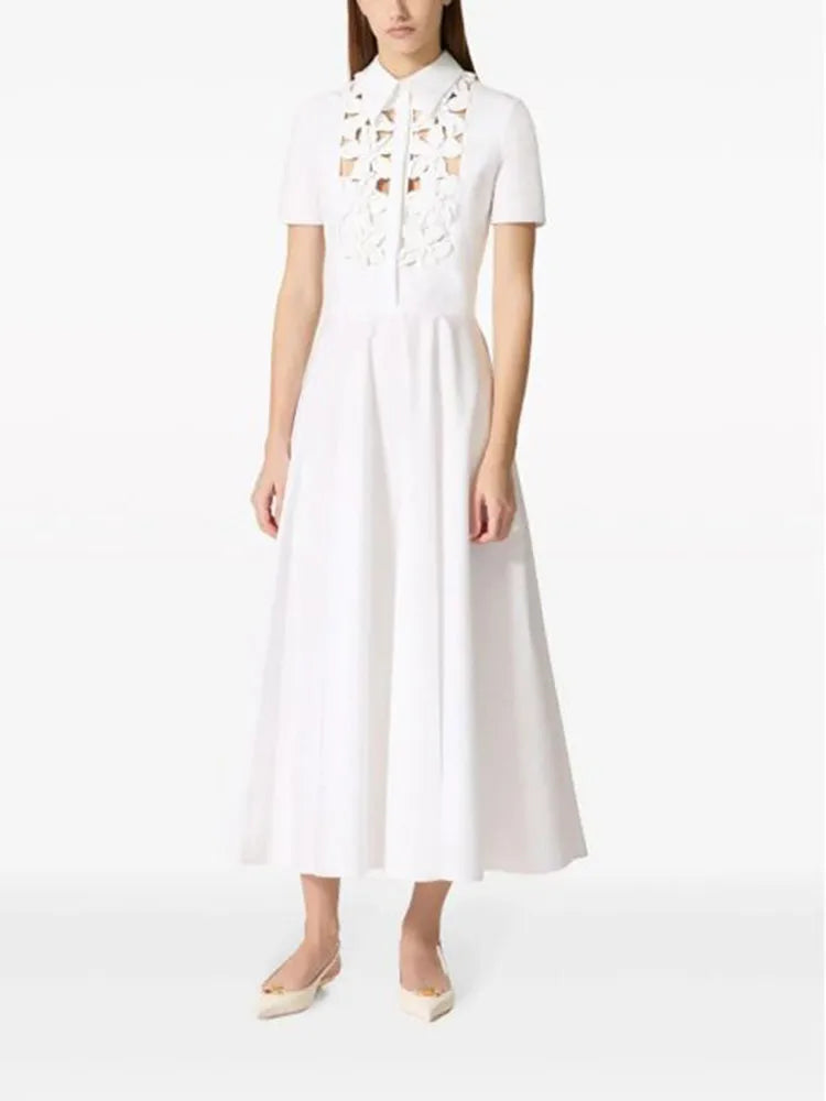 Vestido Longo Floral Elegante