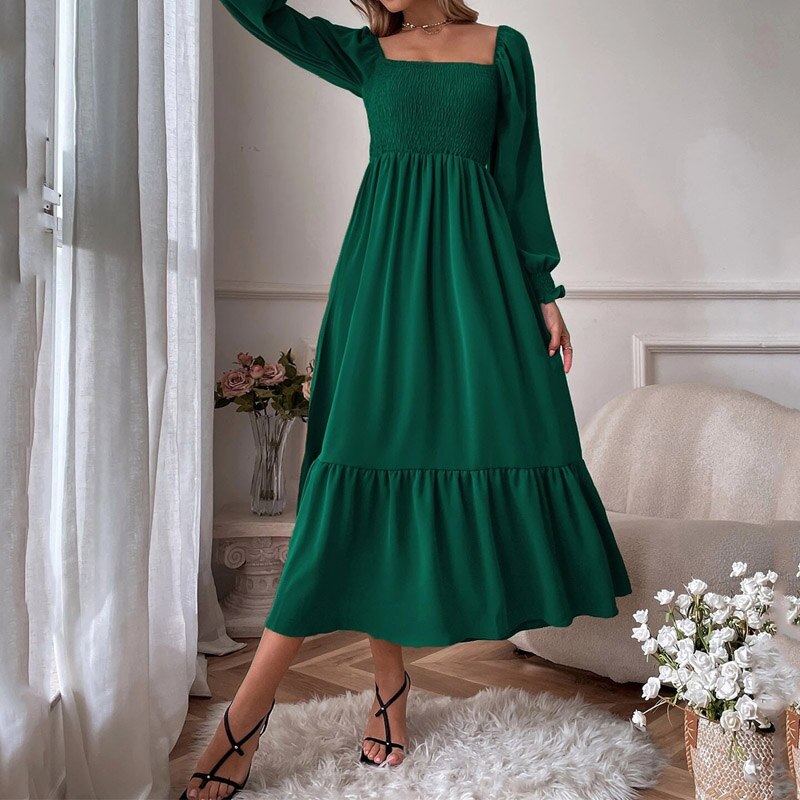 Vestido Longo Alças de Ombro