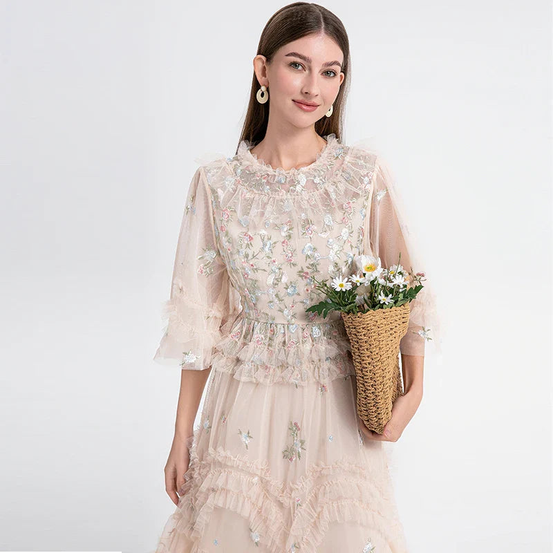 Vestido Longo Floral Isabella