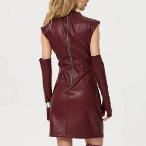 Vestido Curto Lara Couro