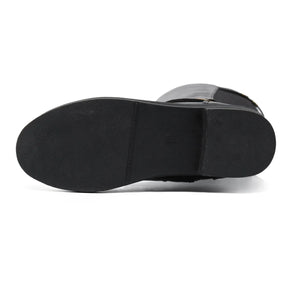 Bota Feminina de Couro Cano Alto Lua