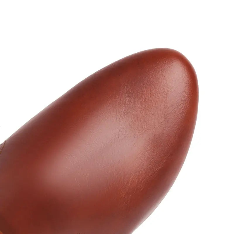 Bota Feminina de Couro com Salto Mighty