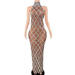 Vestido Midi Perolado Natasha