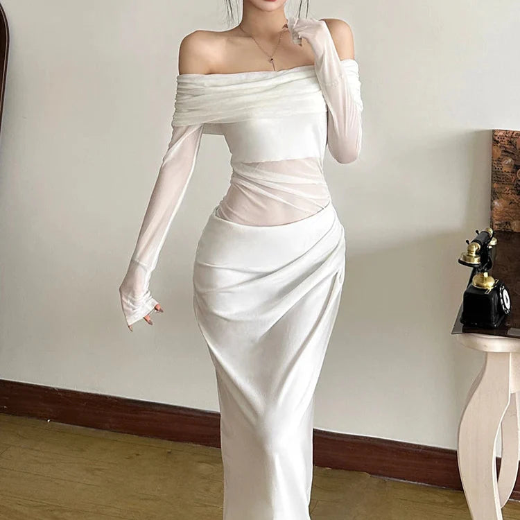 Vestido Longo Mesh