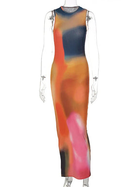 Vestido Longo Tie Dye