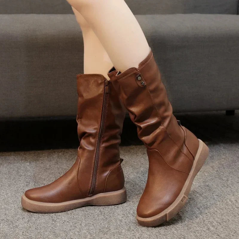 Bota Feminina de Couro Alice