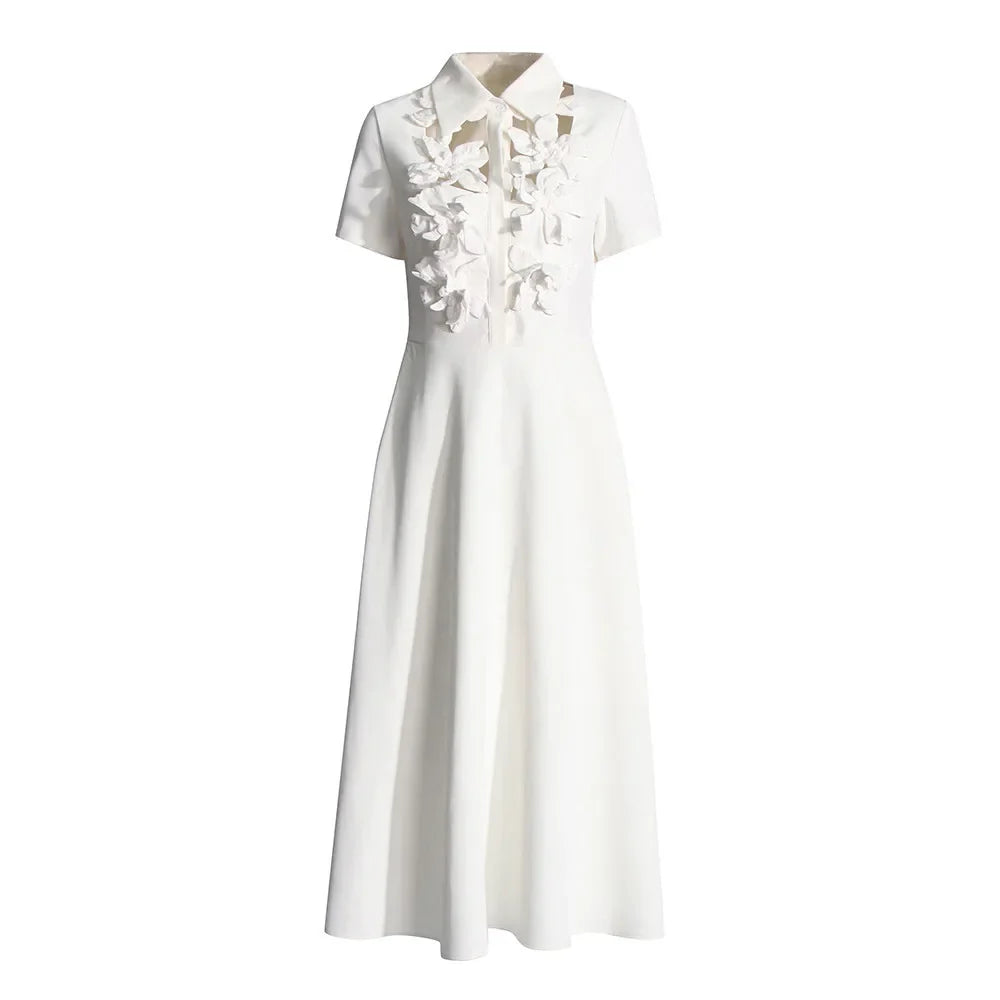Vestido Longo Floral Elegante