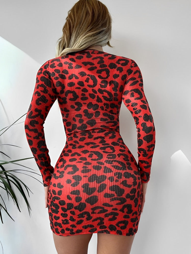 Vestido Curto Leopardo Bianca