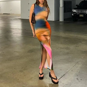 Vestido Longo Tie Dye