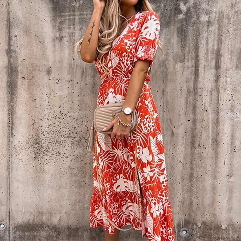 Vestido Longo Carmen Floral