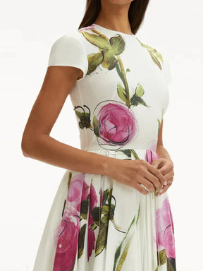 Vestido Longo de Cintura Alta