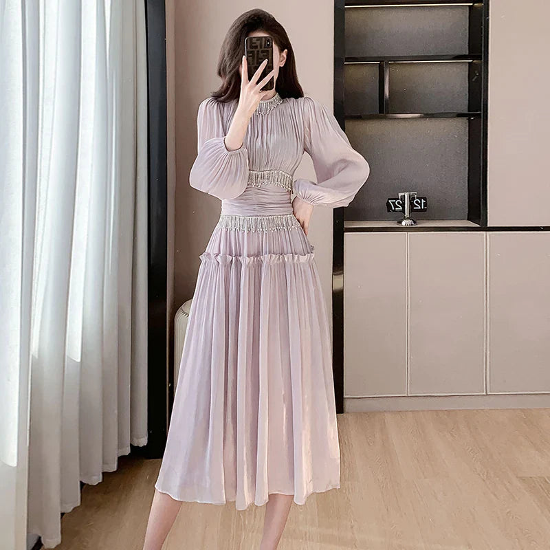 Vestido Midi Puff