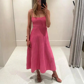 Vestido Longo Plissado Clara