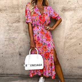 Vestido Longo Carmen Floral