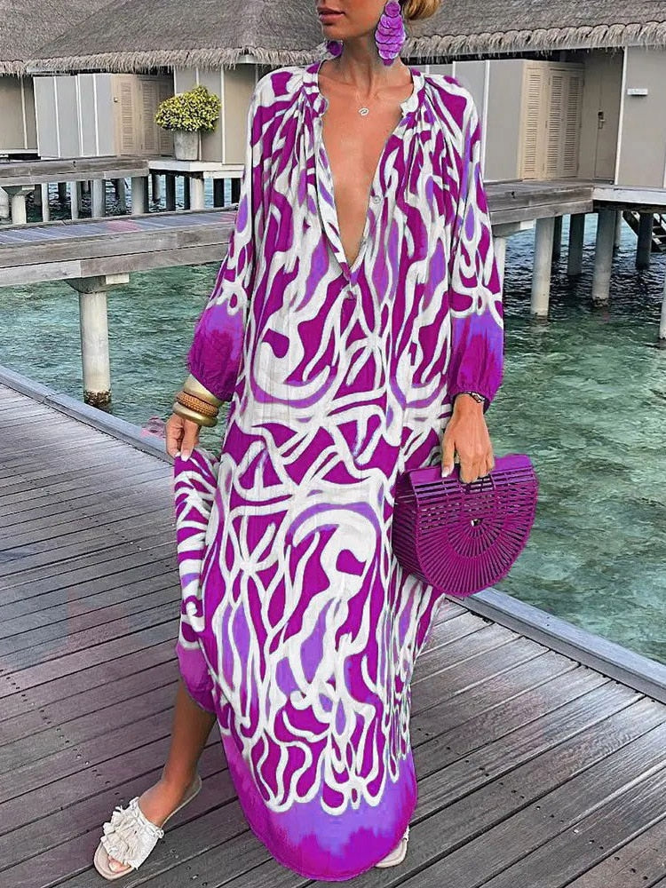 Vestido Longo Kaftan