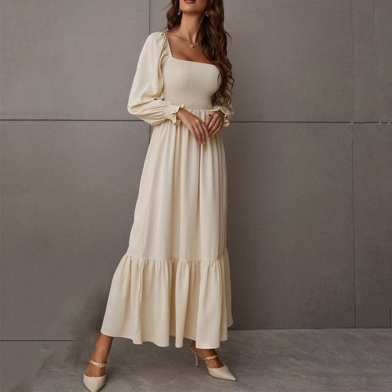 Vestido Longo Alças de Ombro