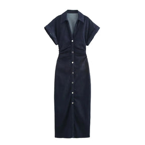 Vestido Longo Aurora Denim