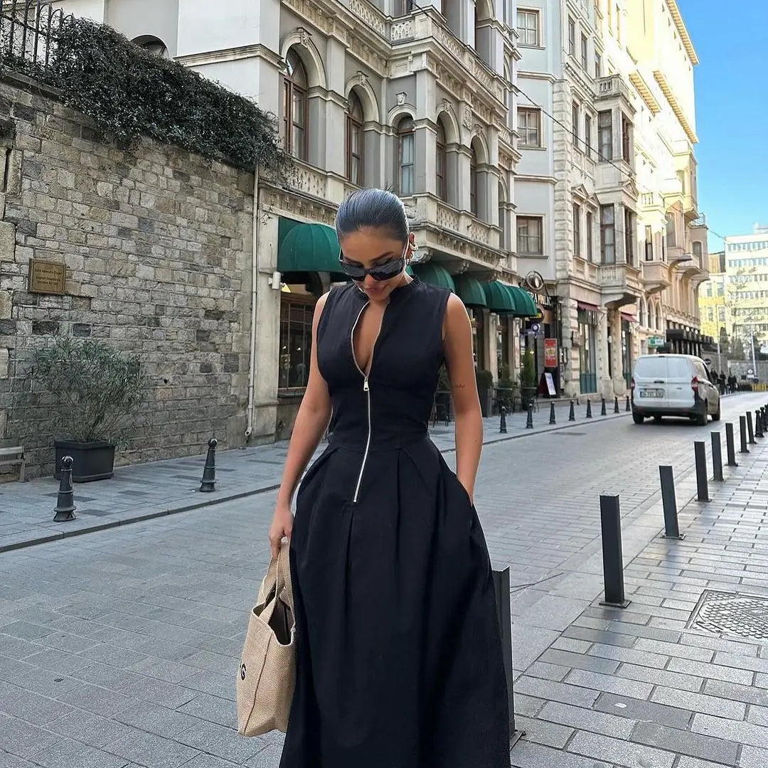Vestido Longo Estilo Designer