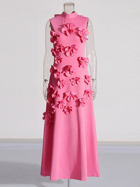 Vestido Longo Elegante com Flores