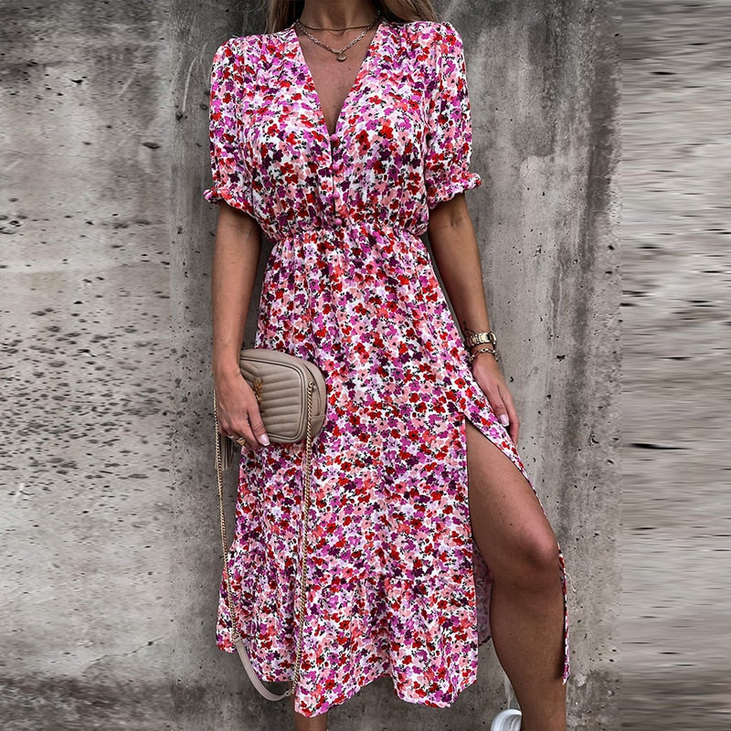 Vestido Longo Carmen Floral