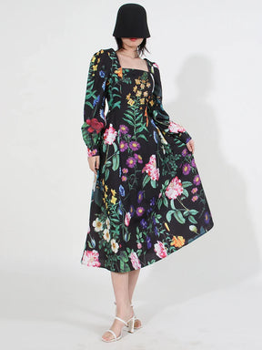 Vestido Longo Esmeralda Floral