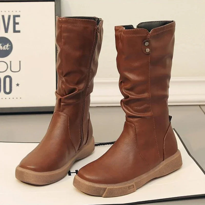 Bota Feminina de Couro Alice