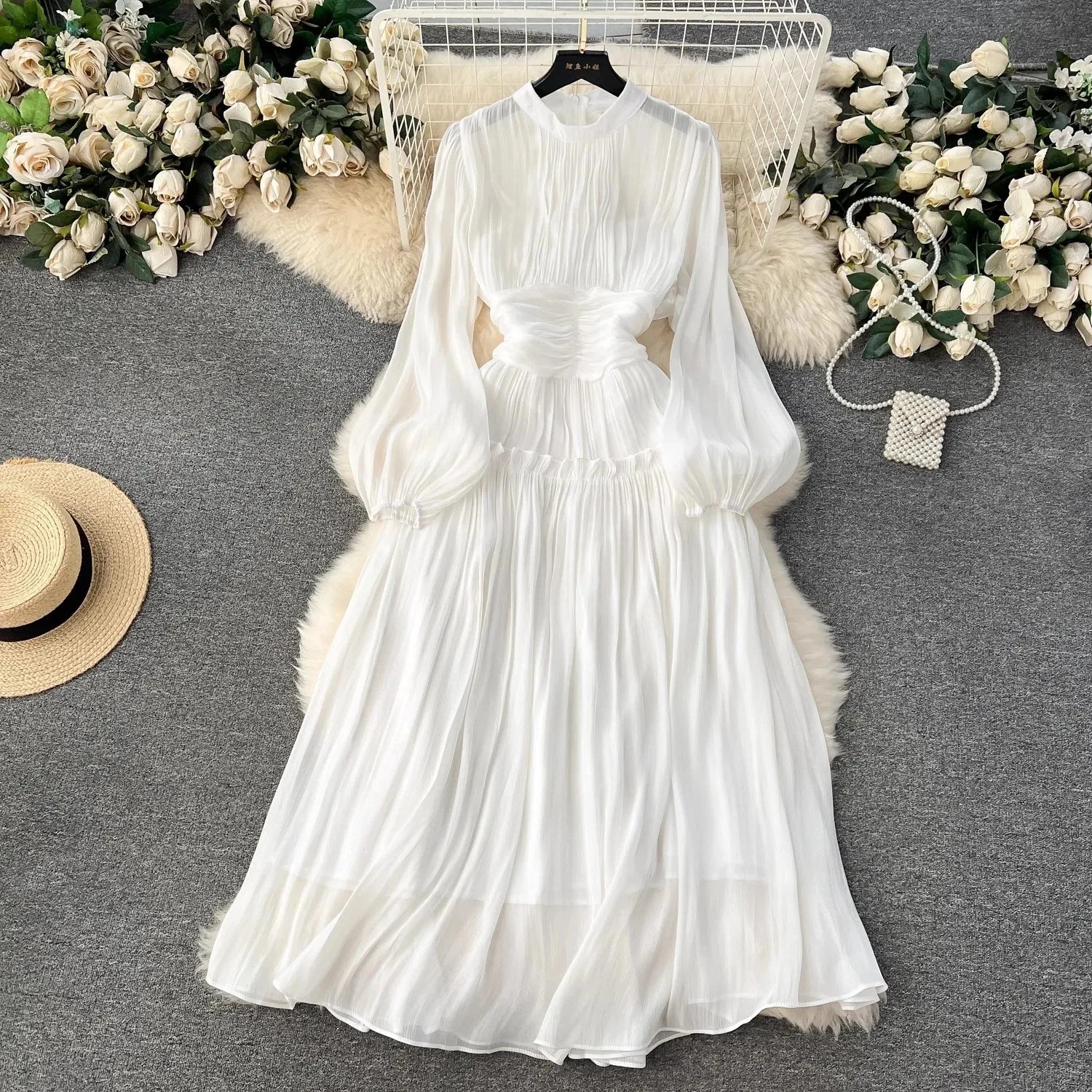 Vestido Midi Puff
