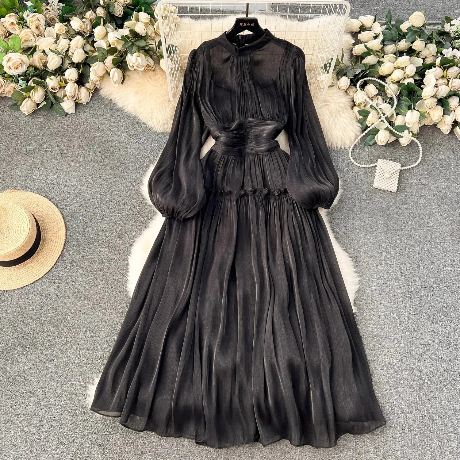 Vestido Midi Puff