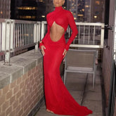 Vestido Longo Vermelho Cut Out