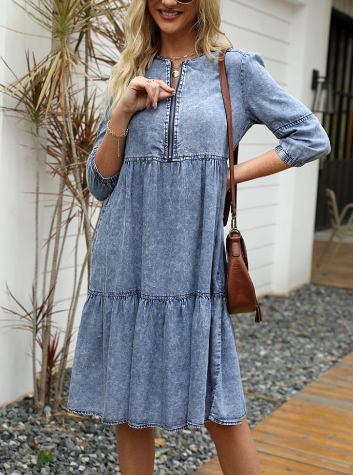 Vestido Midi Jeans