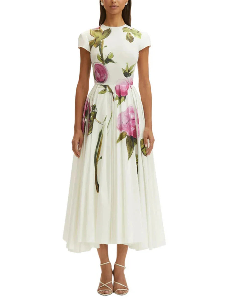 Vestido Longo de Cintura Alta
