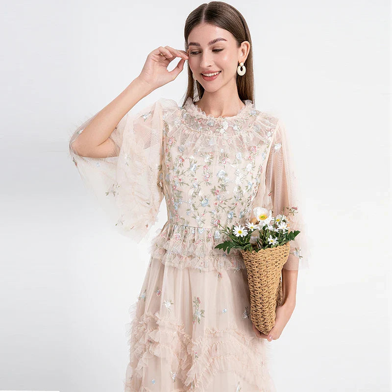 Vestido Longo Floral Isabella