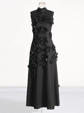 Vestido Longo Elegante com Flores