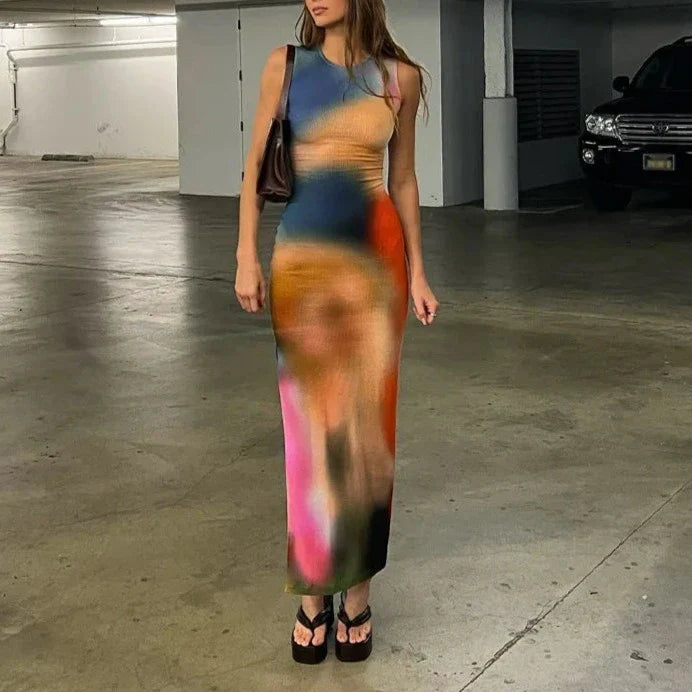 Vestido Longo Tie Dye