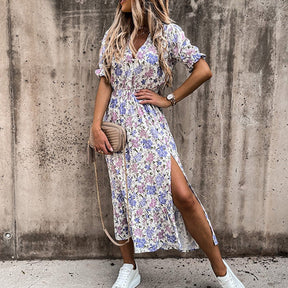 Vestido Longo Carmen Floral