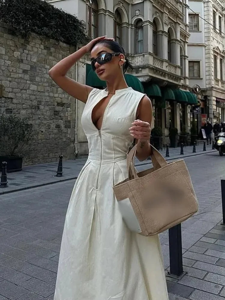 Vestido Longo Estilo Designer