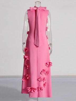 Vestido Longo Elegante com Flores