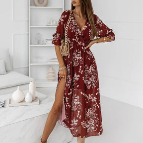 Vestido Longo Carmen Floral