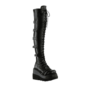 Bota Feminina Plataforma Lucy Overknee